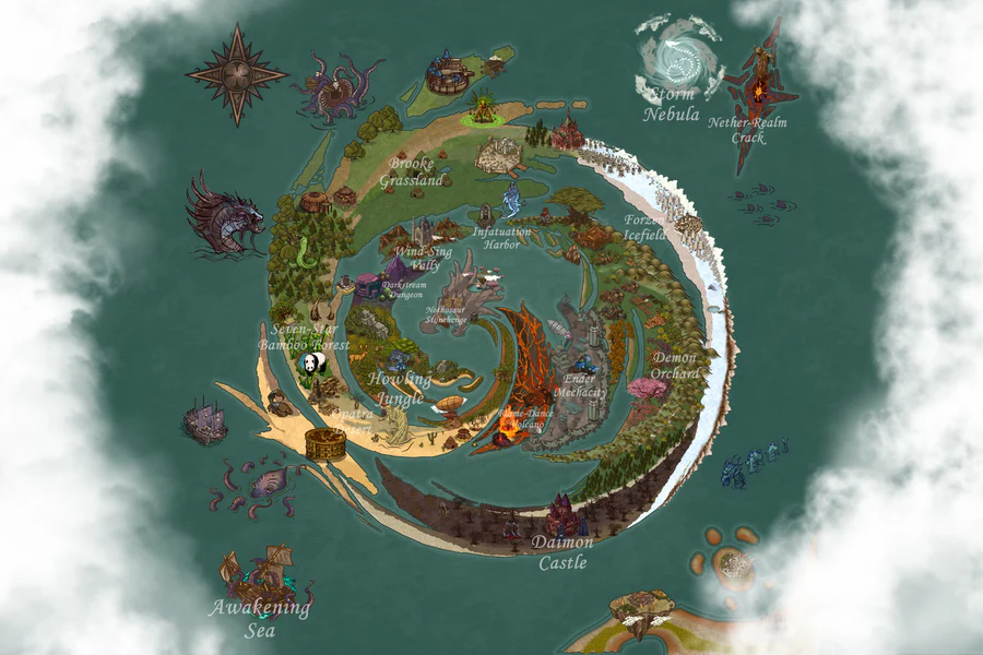 world map